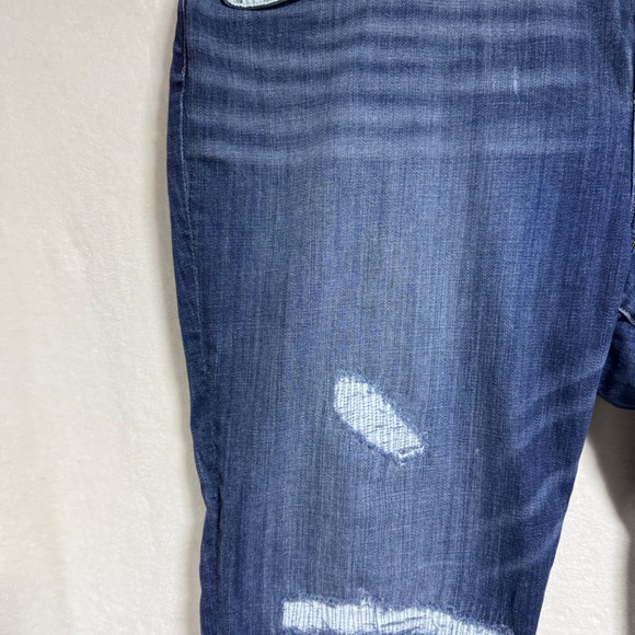 Lucky Brand Reese Boyfriend Jeans Womens Plus 22W Blue Denim Dark Wash Cropped - Picture 3 of 12